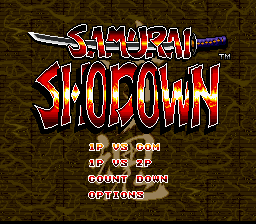 Samurai Shodown title screen