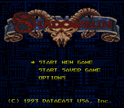 Shadowrun title screen