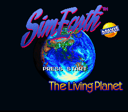 SimEarth: The Living Planet title screen