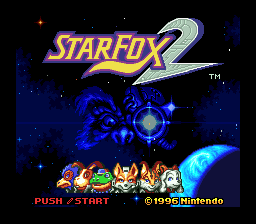Star Fox 2 title screen