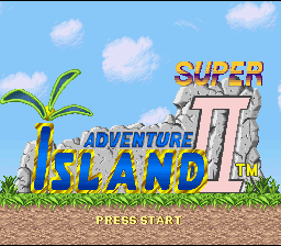Super Adventure Island II title screen