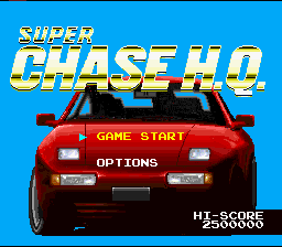 Super Chase H.Q. title screen