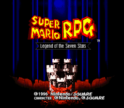 Super Mario RPG: Legend of the Seven Stars title screen