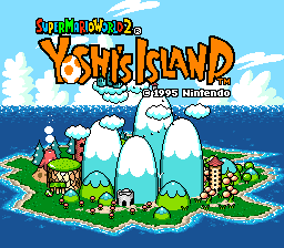 Super Mario World 2: Yoshi's Island title screen