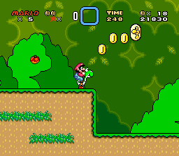 Super Mario World gameplay screenshot