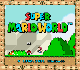 Super Mario World title screen