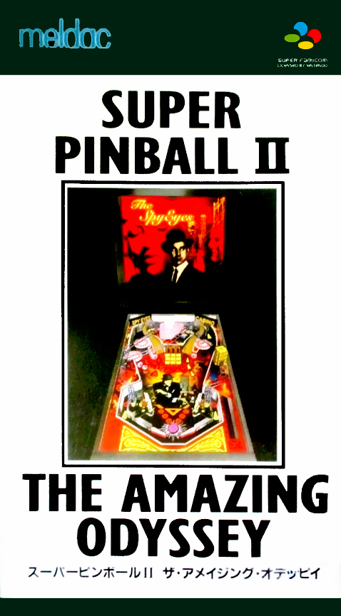 Super Pinball II: The Amazing Odyssey box art