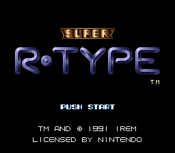 Super R-Type title screen