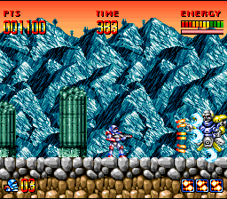 Super Turrican gameplay screenshot