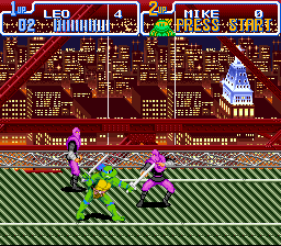 Teenage Mutant Ninja Turtles IV: Turtles in Time gameplay screenshot