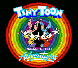 Tiny Toon Adventures: Buster Busts Loose! title screen