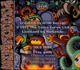 Troddlers title screen