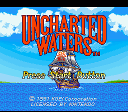 Uncharted Waters title screen