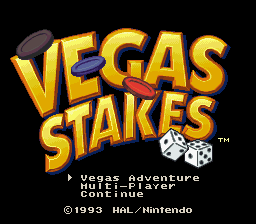 Vegas Stakes title screen