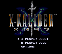 X-Kaliber 2097 title screen