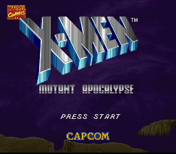 X-Men: Mutant Apocalypse title screen