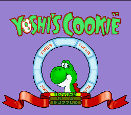 Yoshi's Cookie title screen