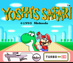 Yoshi's Safari title screen