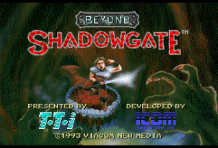 Beyond Shadowgate title screen