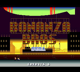 Bonanza Bros. title screen