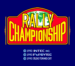 Championship Rally title screen