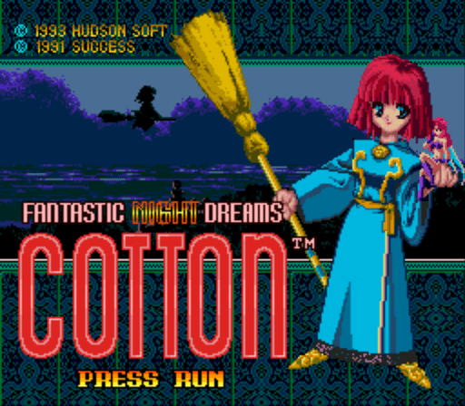 Cotton: Fantastic Night Dreams title screen