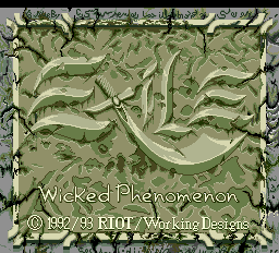 Exile: Wicked Phenomenon title screen