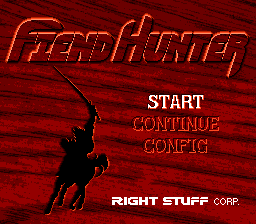 Fiend Hunter title screen