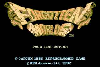 Forgotten Worlds title screen