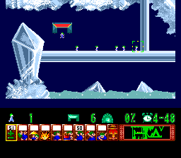 Lemmings gameplay screenshot