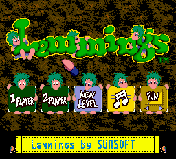 Lemmings title screen
