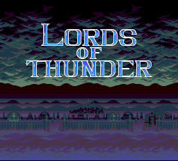 Lords of Thunder title screen