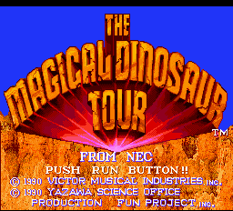Magical Dinosaur Tour title screen