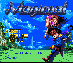 Magicoal title screen