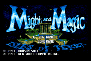 Might and Magic III: Isles of Terra title screen