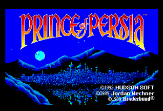 Prince of Persia title screen