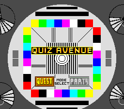 Quiz Avenue title screen