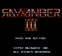 Rayxanber III title screen