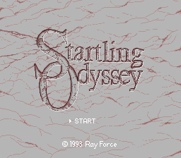 Startling Odyssey title screen