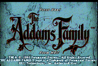 The Addams Family title screen