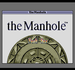 The Manhole title screen