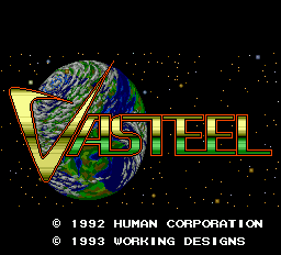 Vasteel title screen