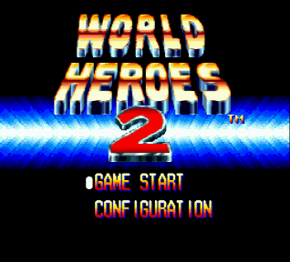 World Heroes 2 title screen