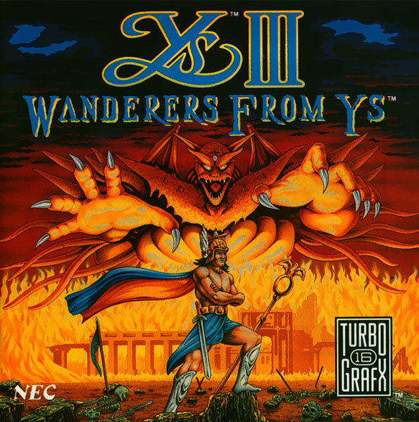Ys III: Wanderers from Ys box art