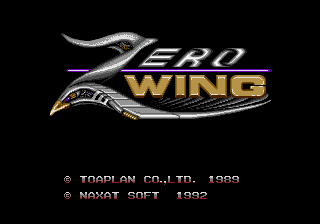 Zero Wing title screen