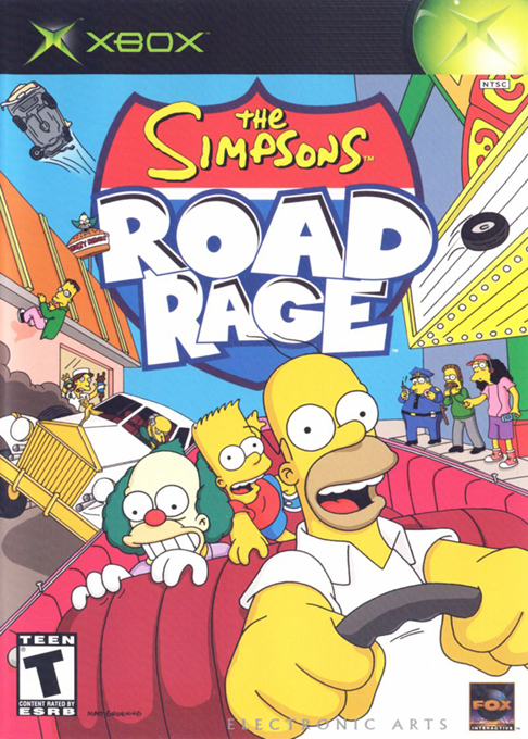 The Simpsons: Road Rage box art